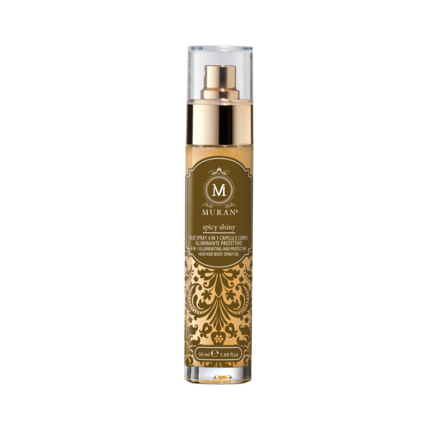 Spicy Shiny Олія-спрей 4-в-1 для захисту та сяйва волосся та тіла 50 мл / 1.69 fl.oz фіксація 1 блиск 10